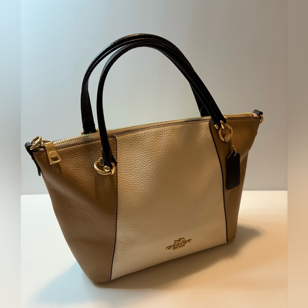 Coach Kacey Satchel Bag in Colorblock Hand Bag C6841- EUC - Picture 3 of 16